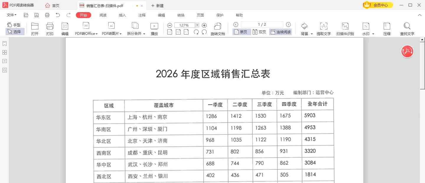 扫描件背景发灰怎么变白处理完的白色页面-软领PDF阅读转换器